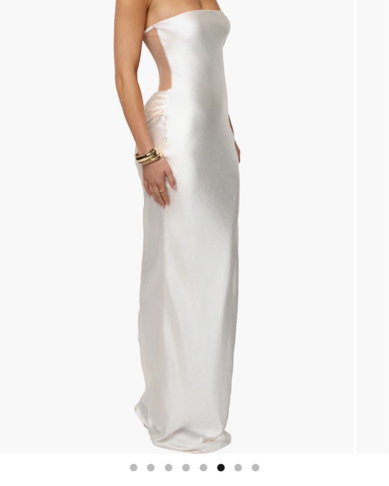 Strapless Gown With Scarf Bridal - Image 4