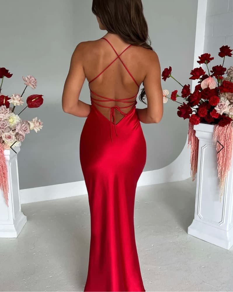 BABYBOO Malika Maxi Red Dress - Image 2