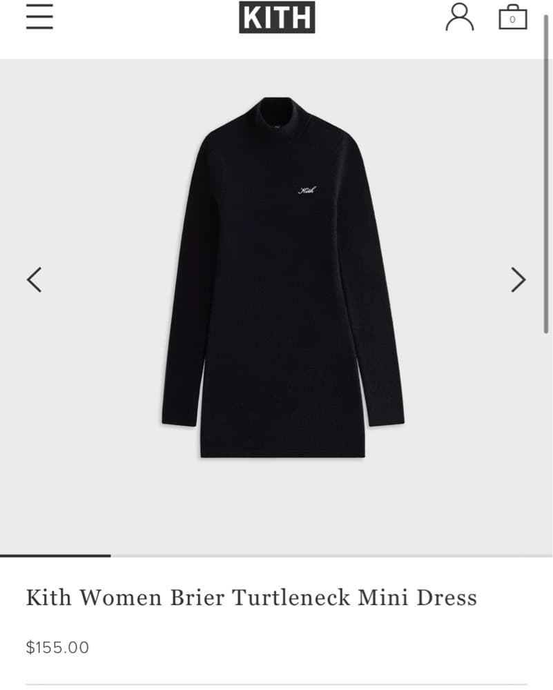 Kith Women Brier Turtleneck Mini Dress - Image 2