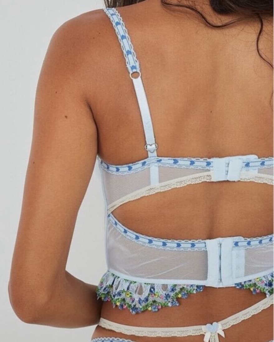 For Love & Lemons Blue Midsummer Bustier - Image 2