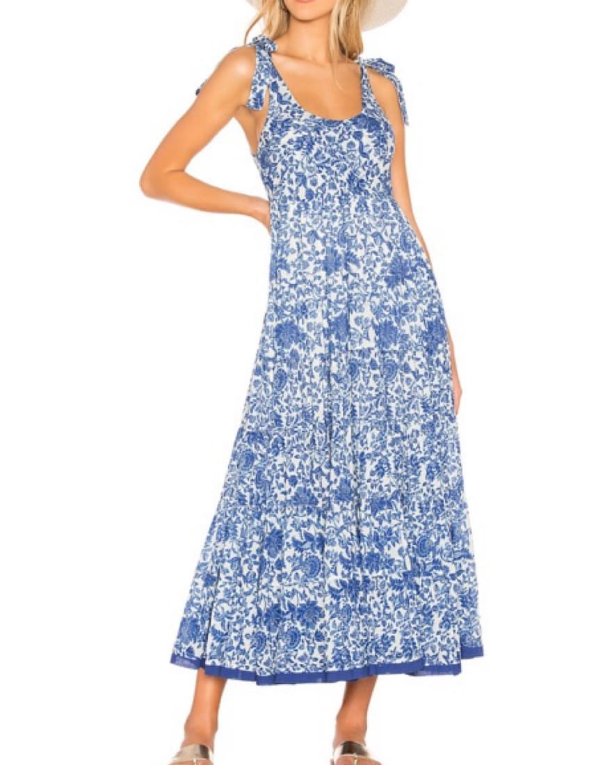 Free People Kikas Printed Midi Dress - Image 1