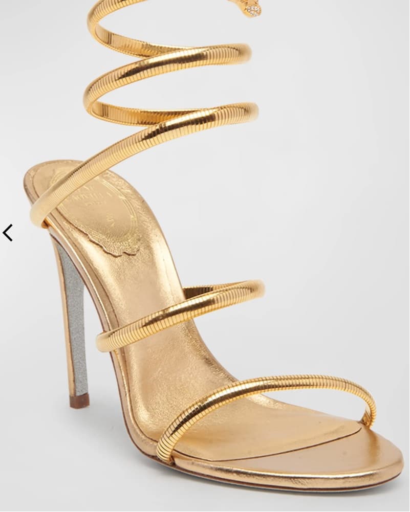 Rene Caovilla Omega Snake Heels - Image 3