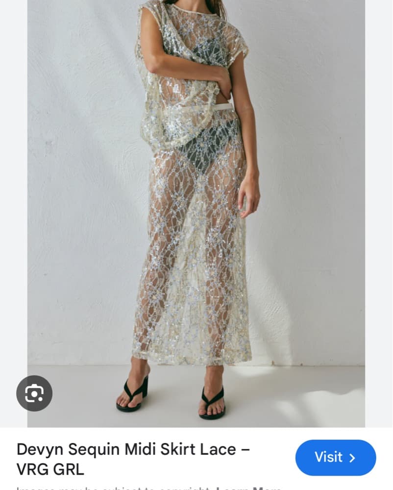 VRG GRL Devyn Sequin Midi Skirt And Top  - Image 1