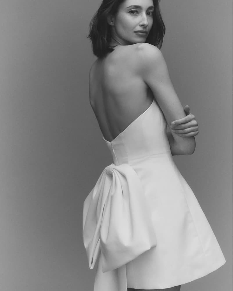 Strapless Back-Bow Mini Dress - Image 3