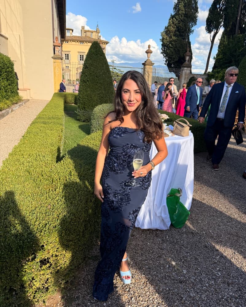 Rotate Navy Floral Maxi Dress - Image 2
