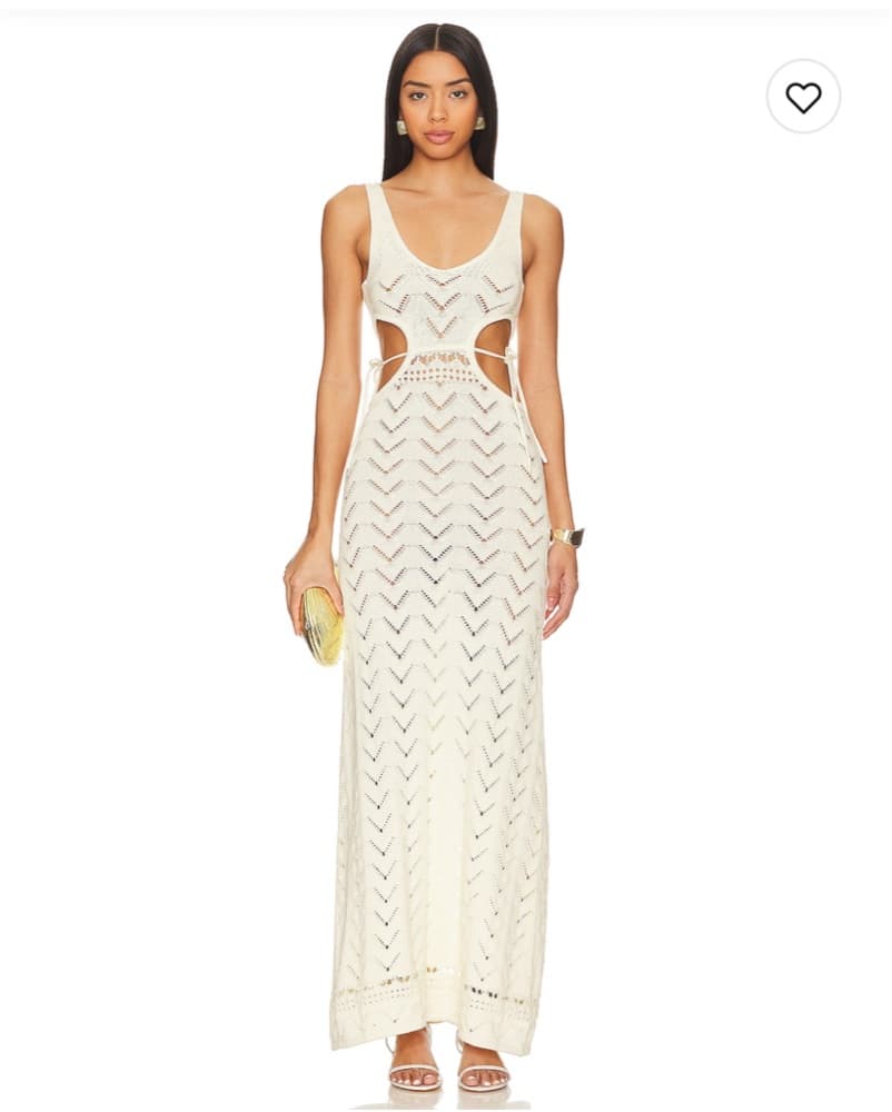 Tularosa Ivory Crochet Coverup - Image 2