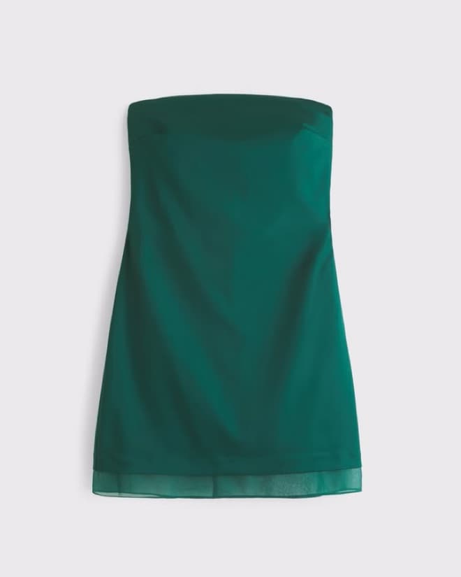Strapless Green Silk Dress/Romper - Image 5