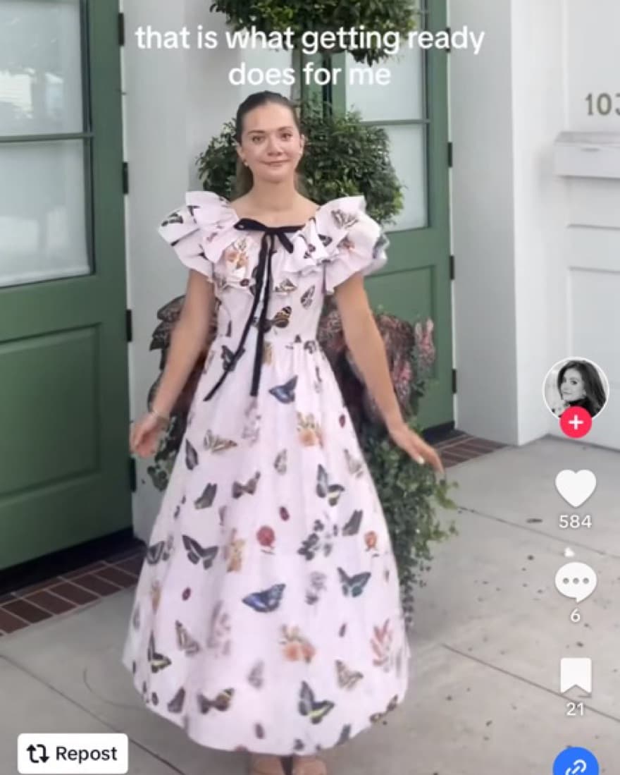 Butterfly Bow Maxi Dress - Image 5