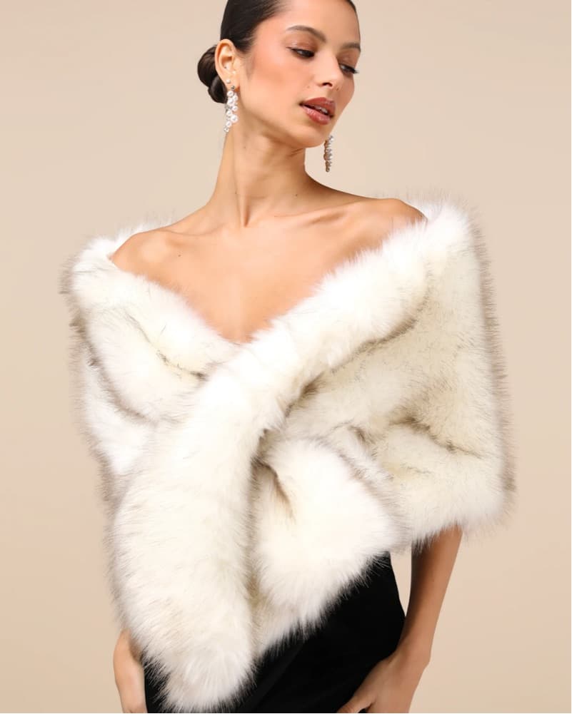 Chic Faux Fur Stole  - Image 2