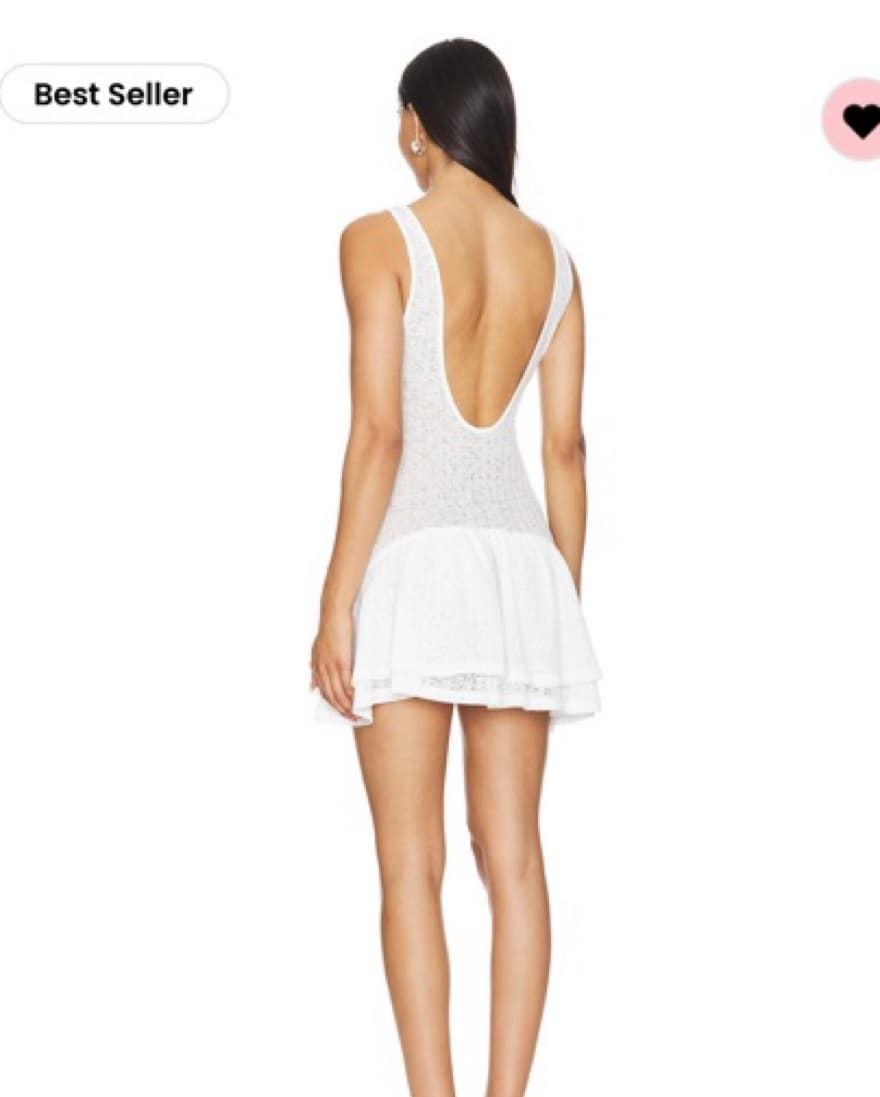Revolve White Mini Dress - Image 2