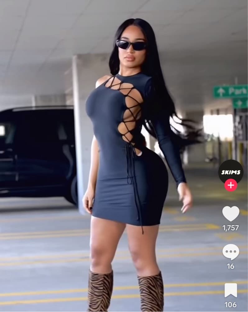 Skims Lace Up Mini Dress - Image 5