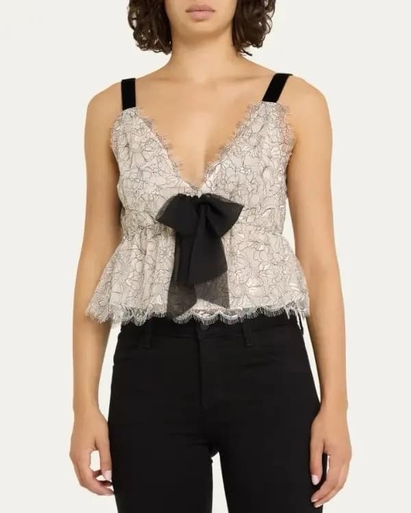 LoveShackFancy Mendes Top Lace Size 8  - Image 5