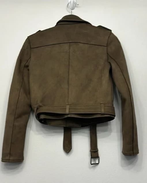 Zara Faux Suede Motto Jacket  - Image 2
