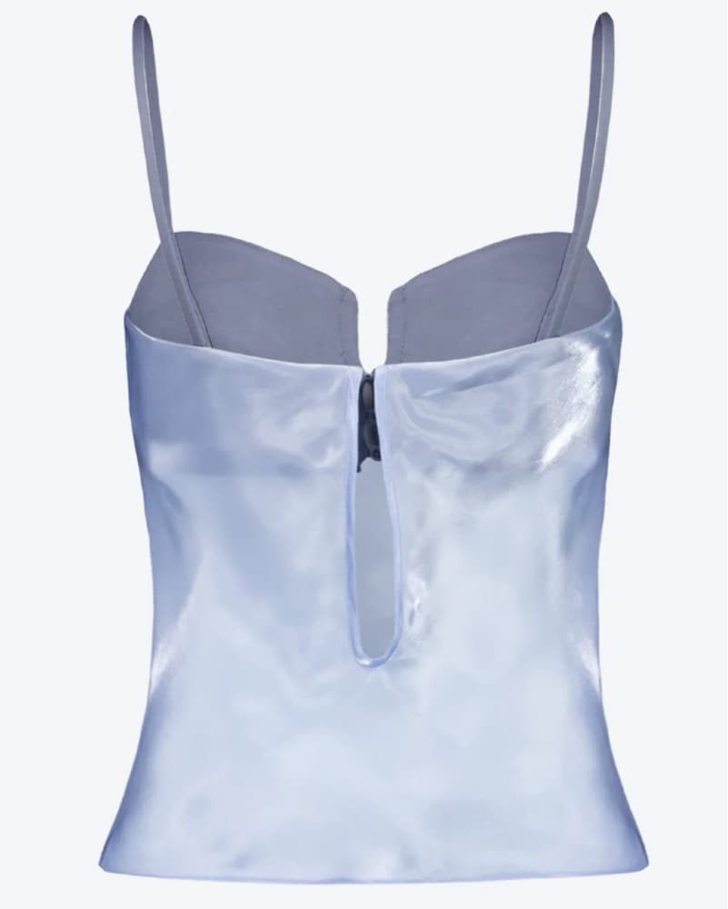 Blue Liquid-Effect Bralette Camisole - Image 3