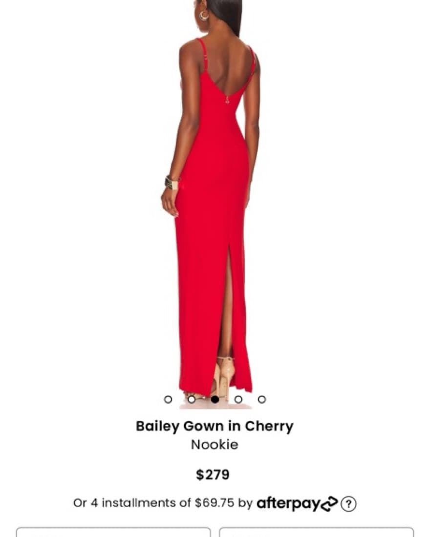 Red Revolve Nookie Gown - Image 2