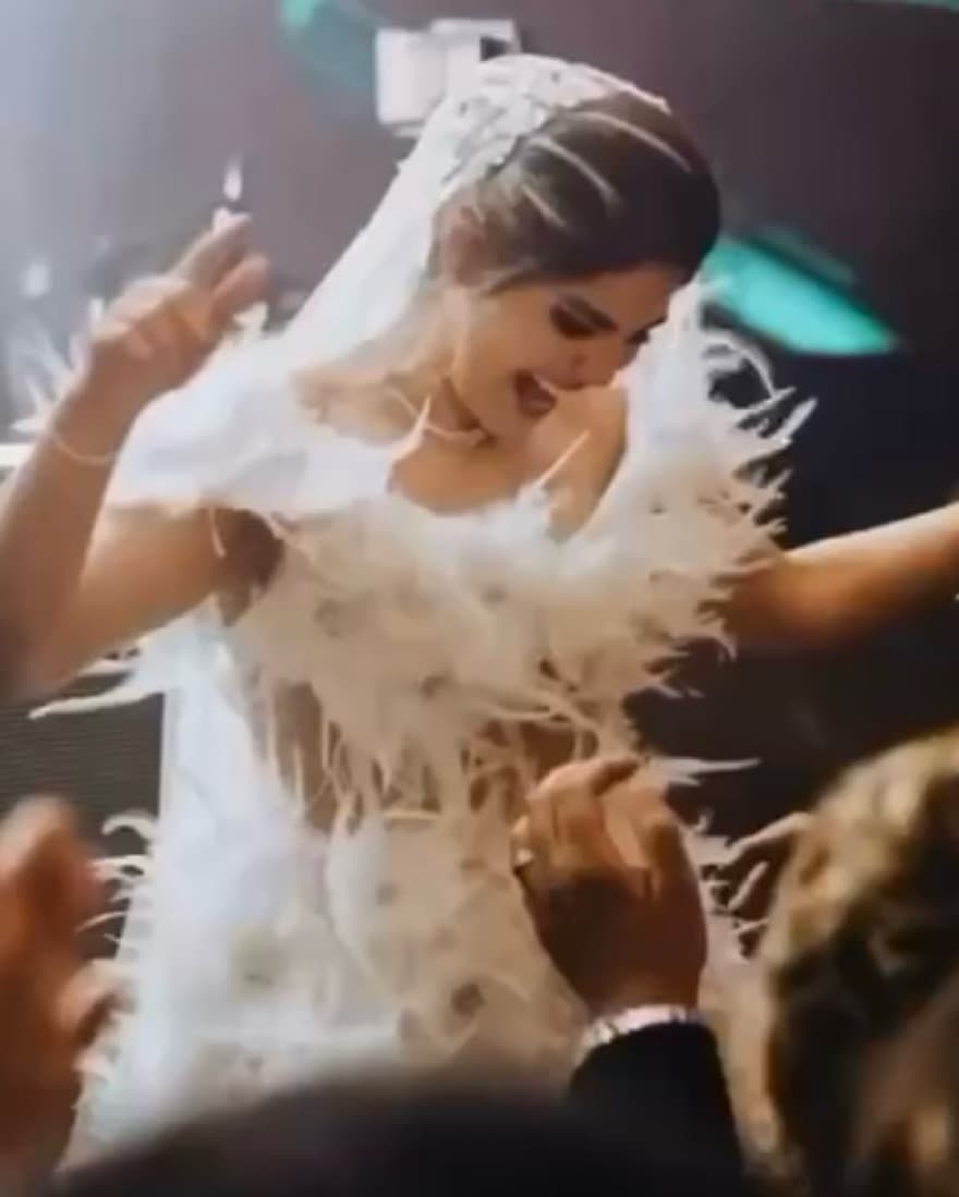 Bridal Corset Dress With Feathers - Image 2