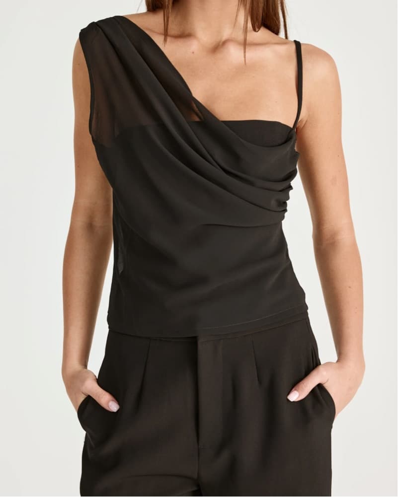 Charcoal Black Davina Top  - Image 2