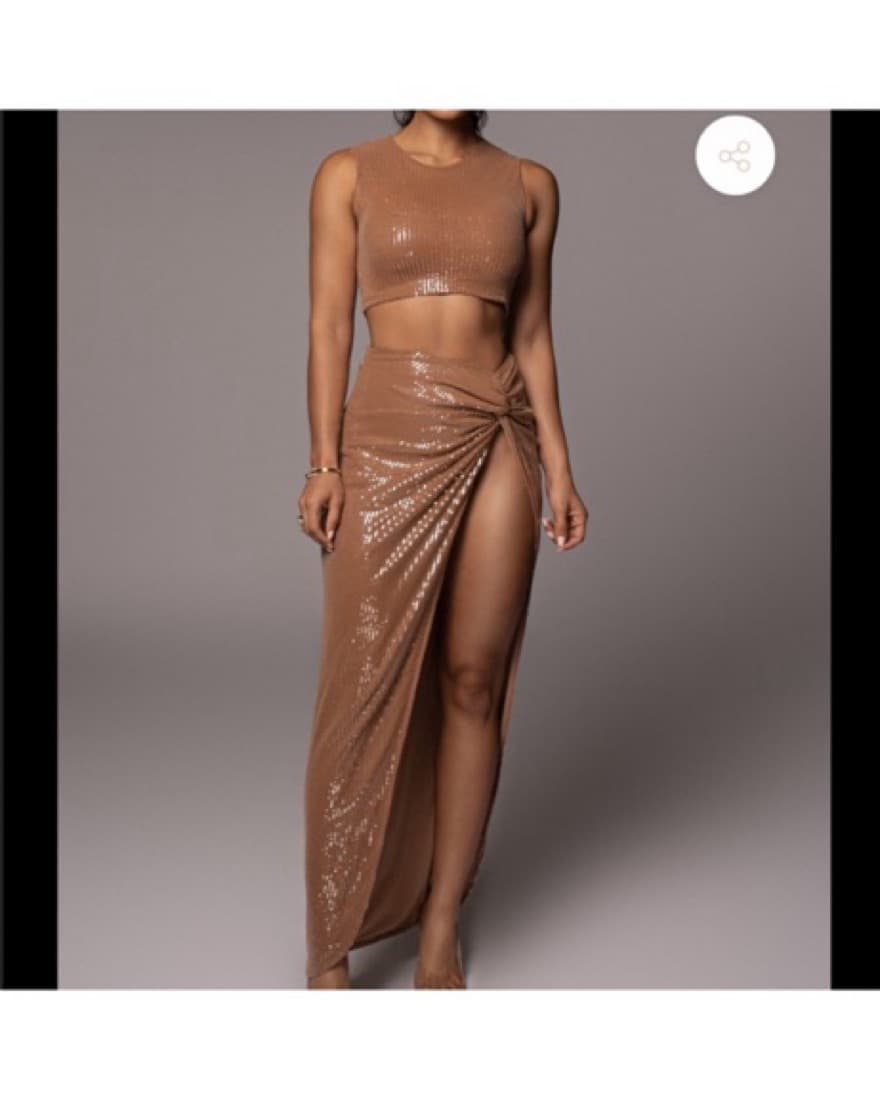 Jluxlabel Sequin Two Piece Skirt Set - Image 1