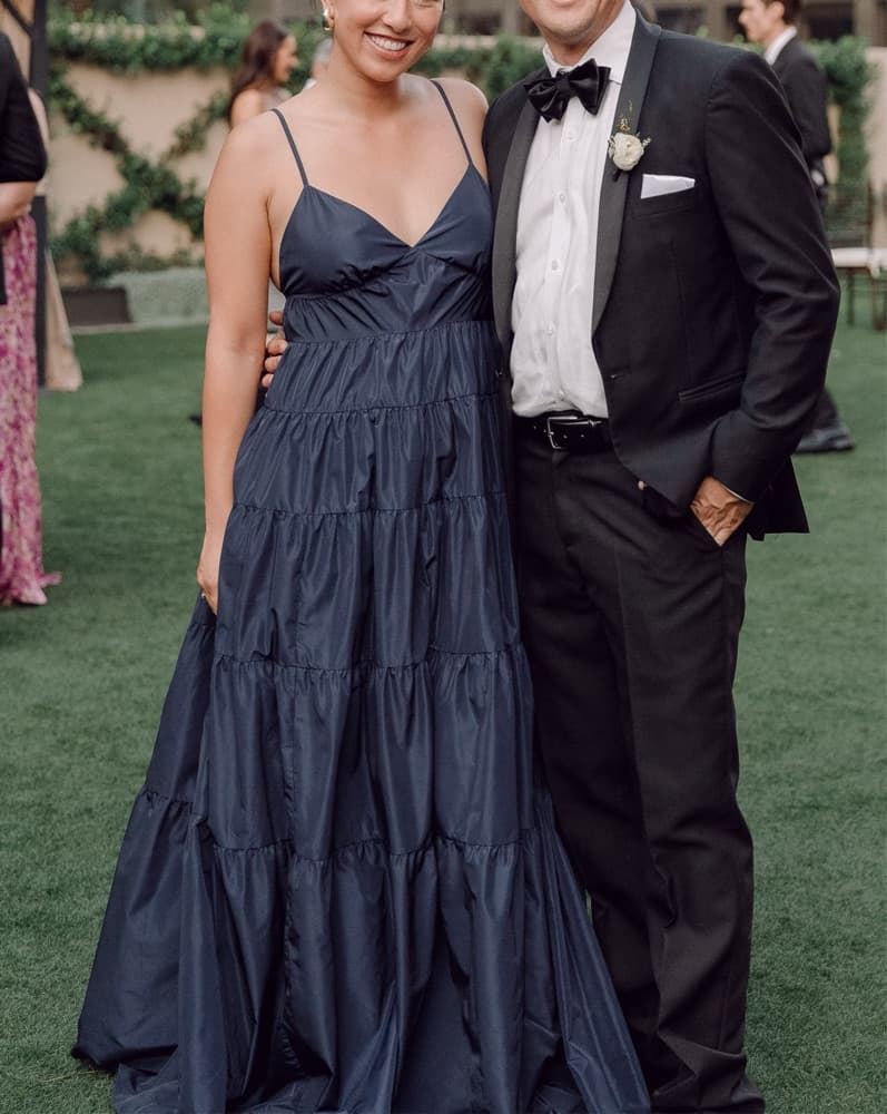 Staud Ripley Dresss In Navy  - Image 4