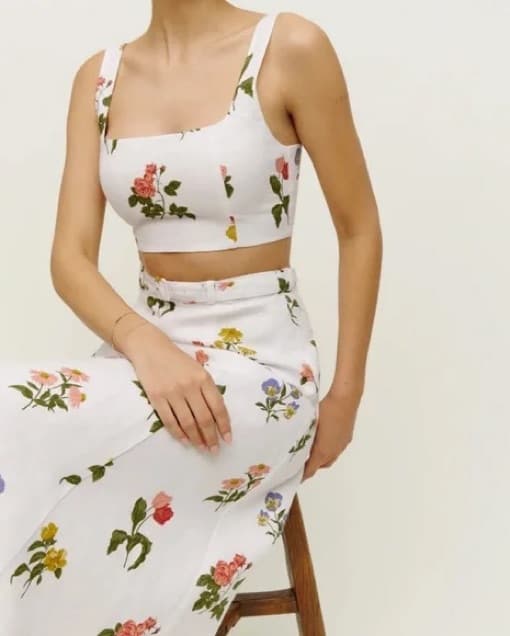 Reformation Cole Floral Matching Set  - Image 4