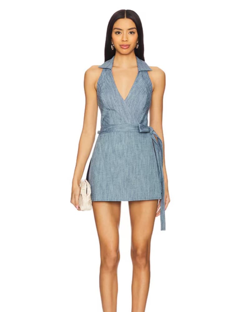 Aexis Zephyr Romper in Stone Blue - Image 1