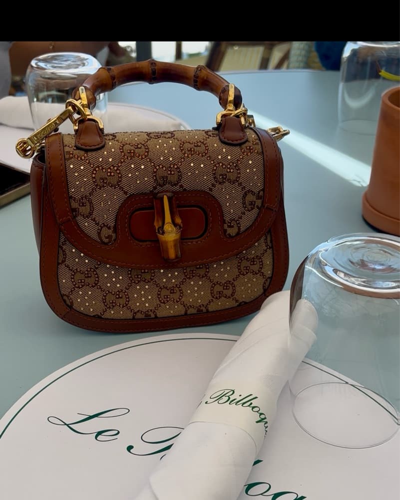 Gucci Bamboo-Handle Purse - Image 1