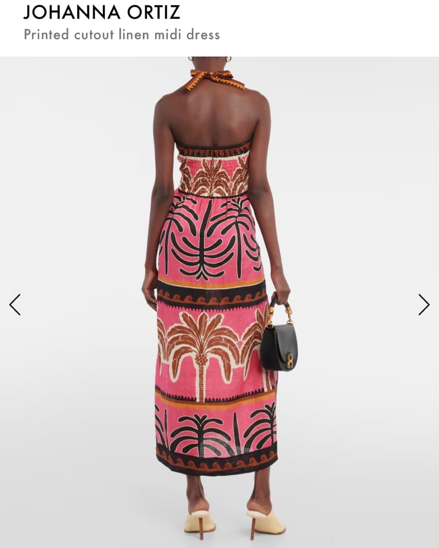 Johanna Ortiz Printed Linen Dress - Image 2