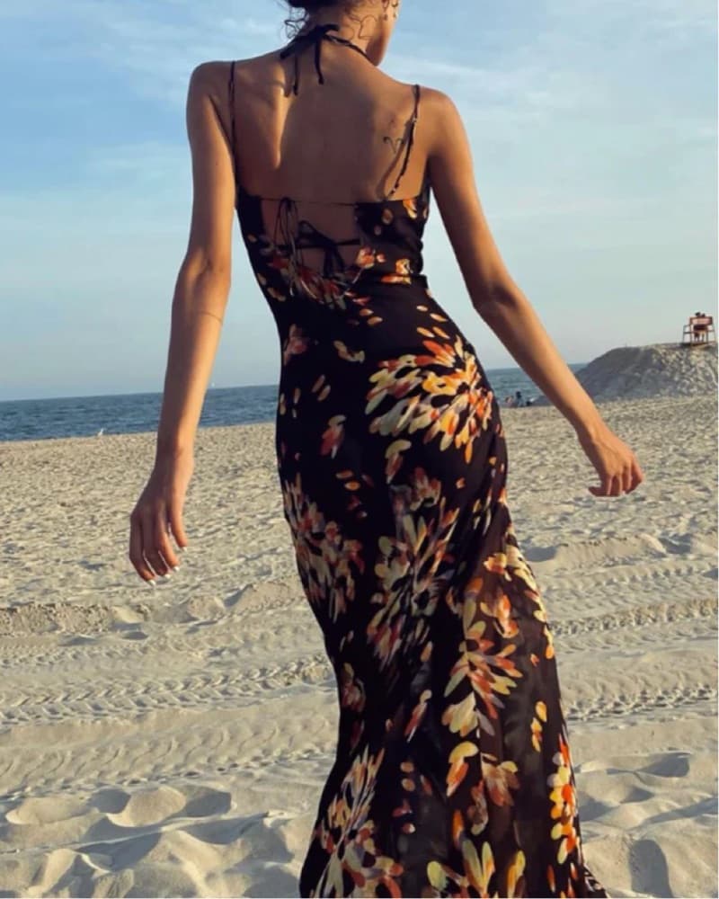 Vibrant Floral Maxi Dress - Image 4