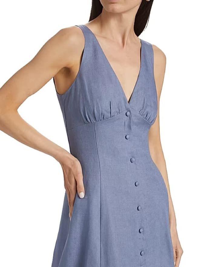 Reformation Sebastien linen midi-dress - Image 4