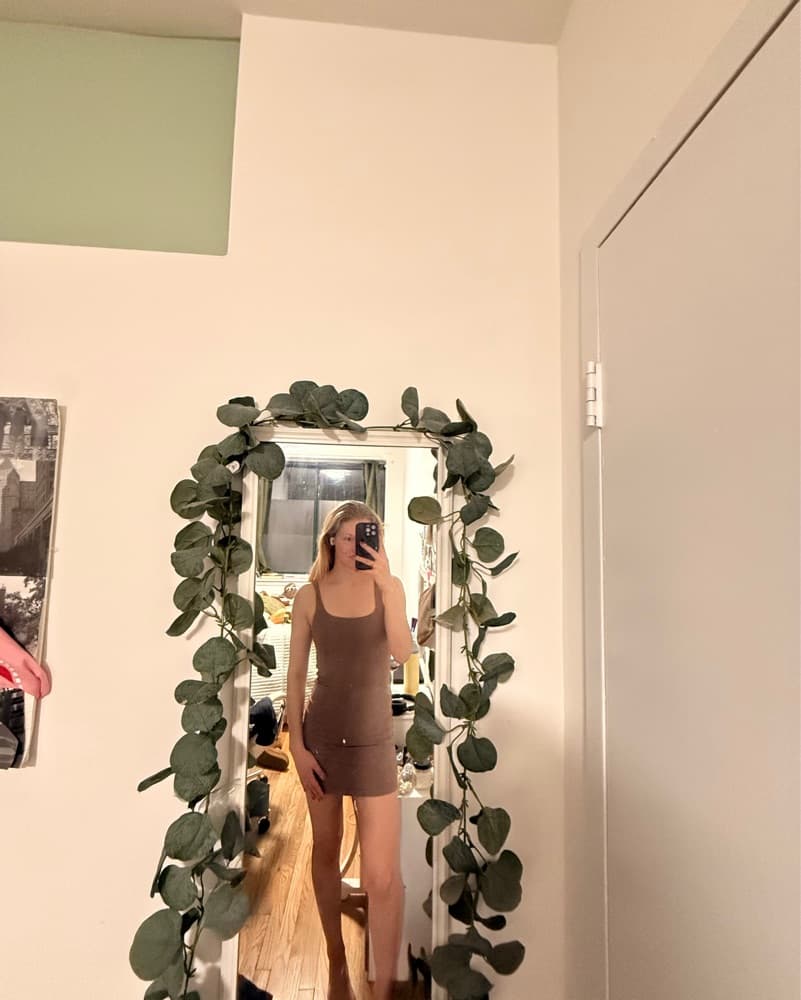 Tan Mini Dress - Image 2