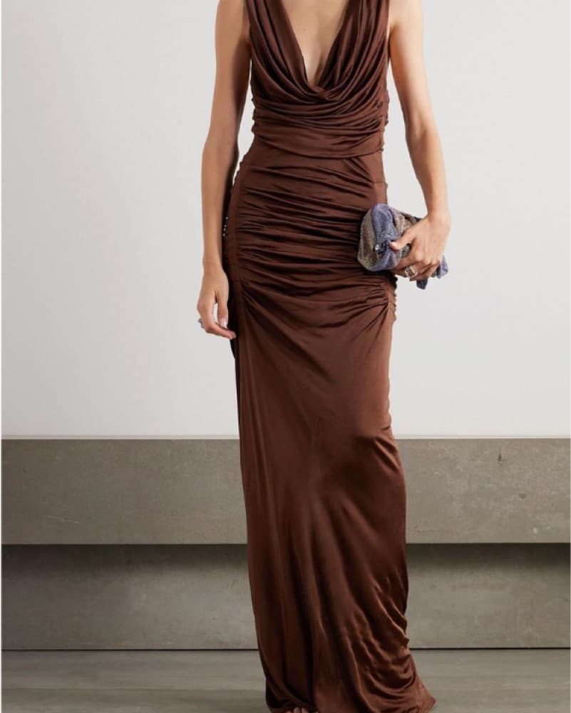 Gauge Draped Gown  - Image 1