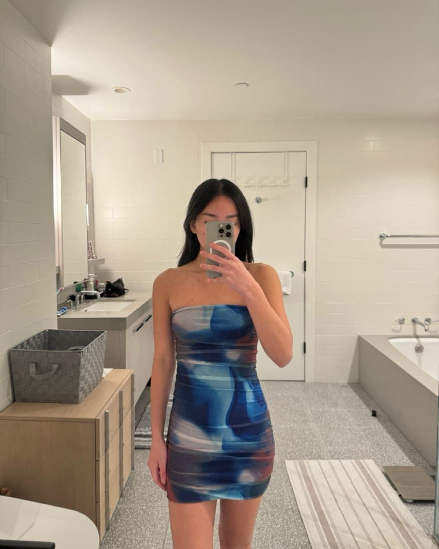 Princess Polly Blue Mini Dress - Image 1