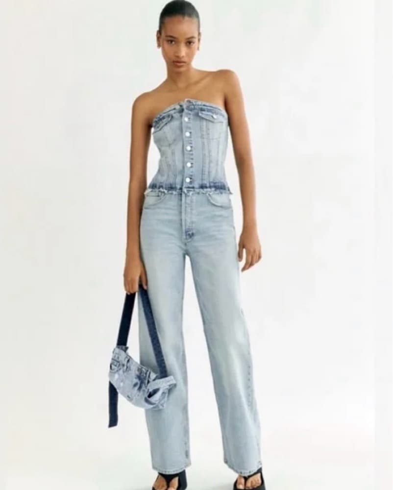 Denim Jumpsuit - Image 1