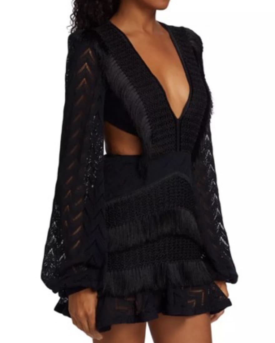 PatBo Fringe Mini Dress - Image 5