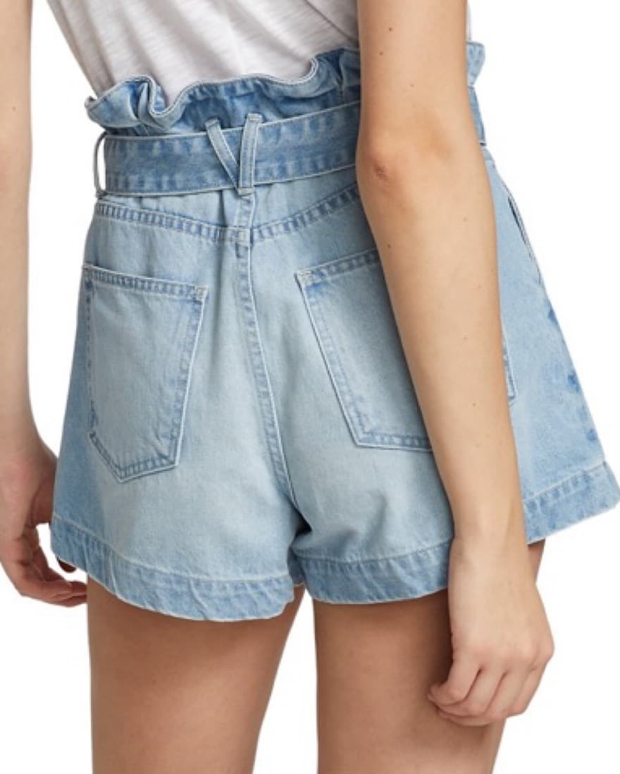 Veronica Beard Nori Paperbag Denim Short - Image 4