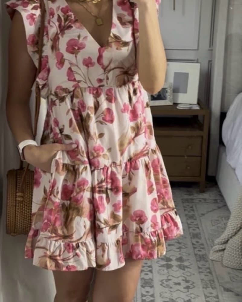 Floral Abercrombie Mini Dress (Petite)  - Image 4