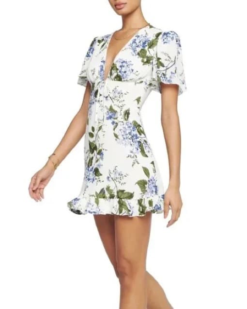 Reformation Mya Dress in Riviera Floral  - Image 1
