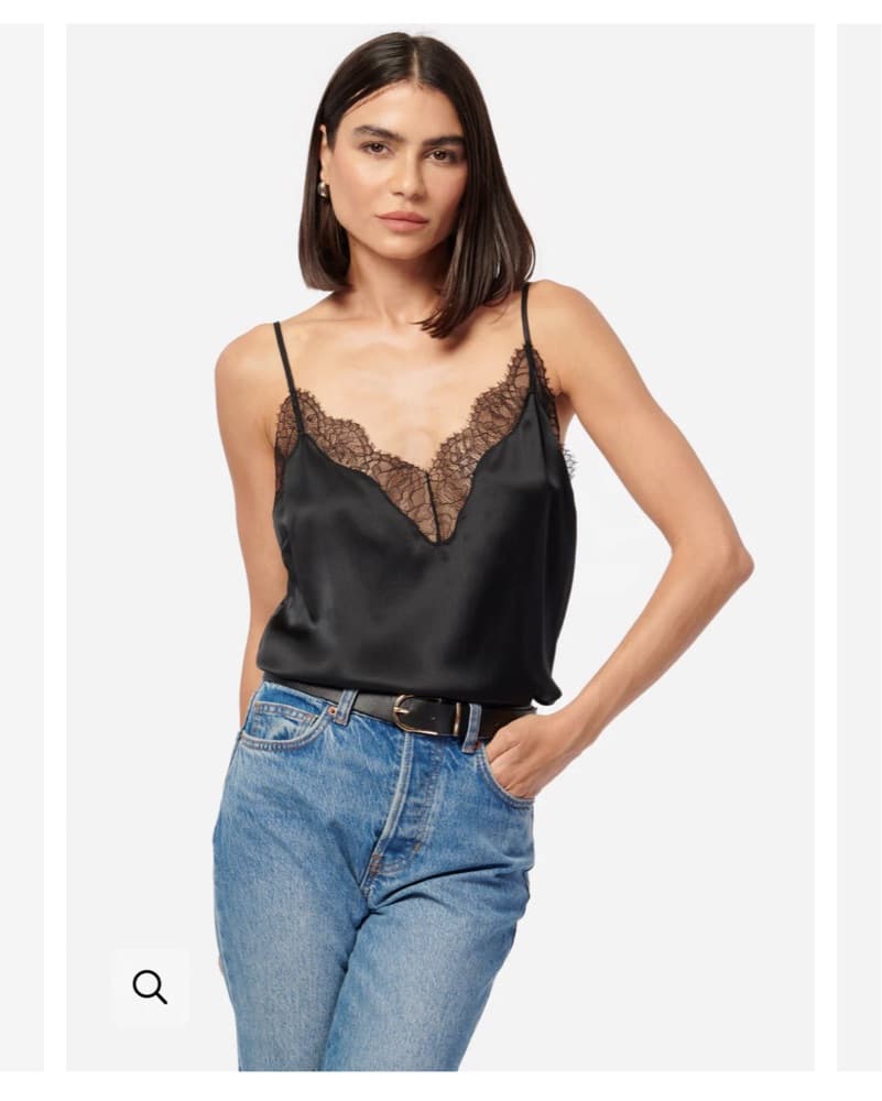Cami NYC Daisy Silk Cami Black - Image 1