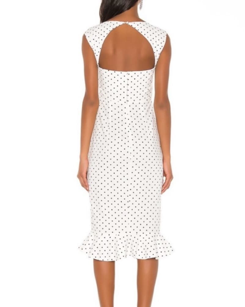 Revolve Polka Dot Cutout Midi Dress - Image 2