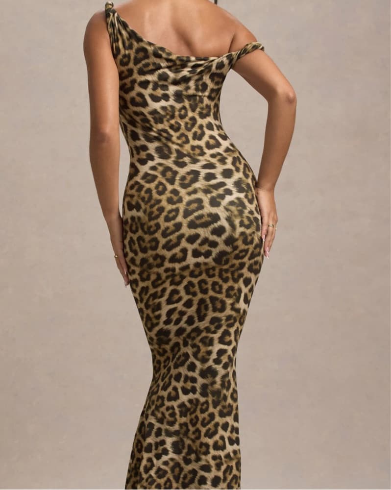 Vibrant Leopard Print Maxi Dress - Image 2