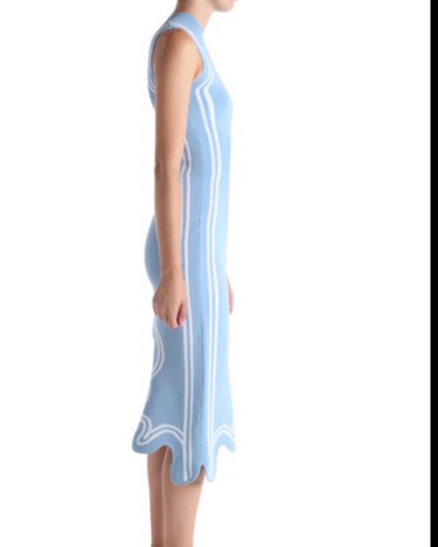 Light Blue Wavy Dress - Image 2