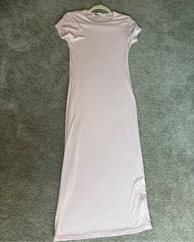 Free People Maxi Light Pink Dress - Image 4