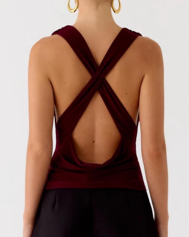 Peppermayo Oracle Top In Plum - Image 2