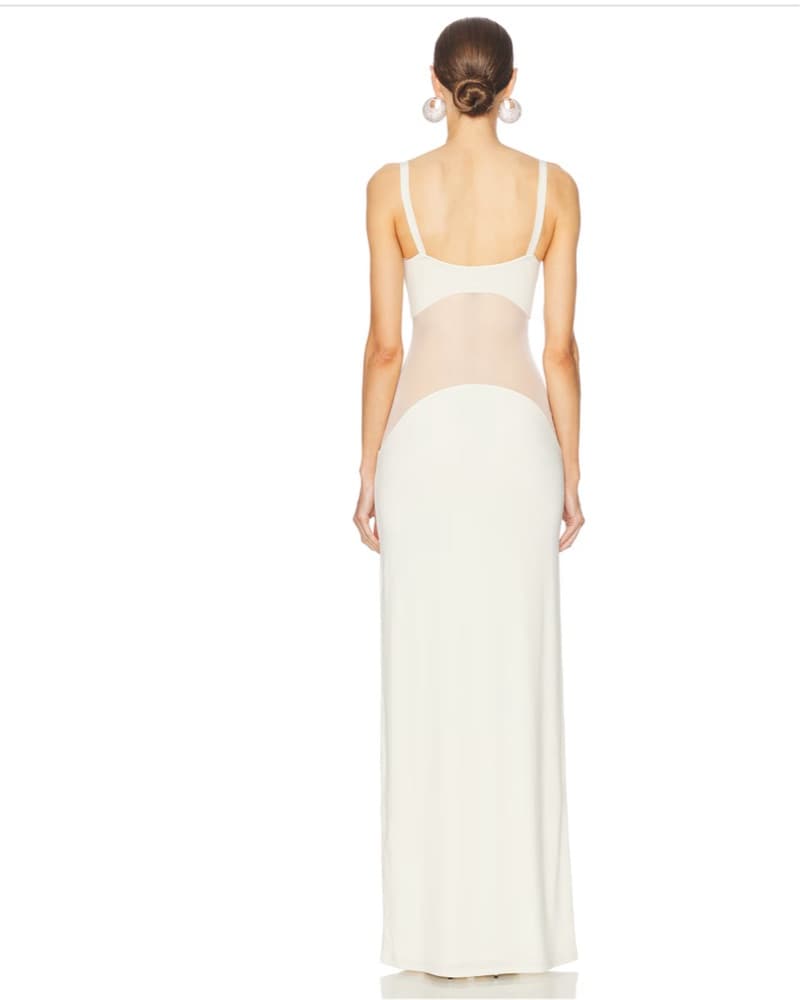 Helsa White Maxi Dress - Image 4