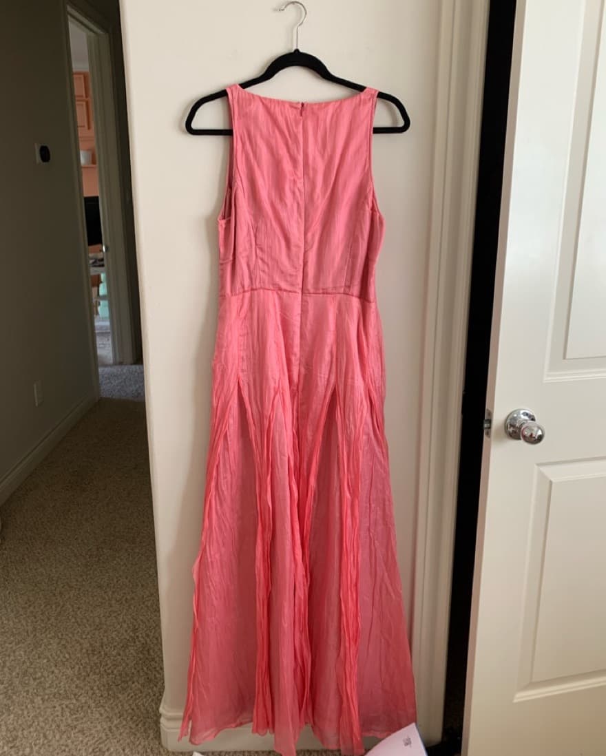 Pink Silk Formal Dress - Image 3