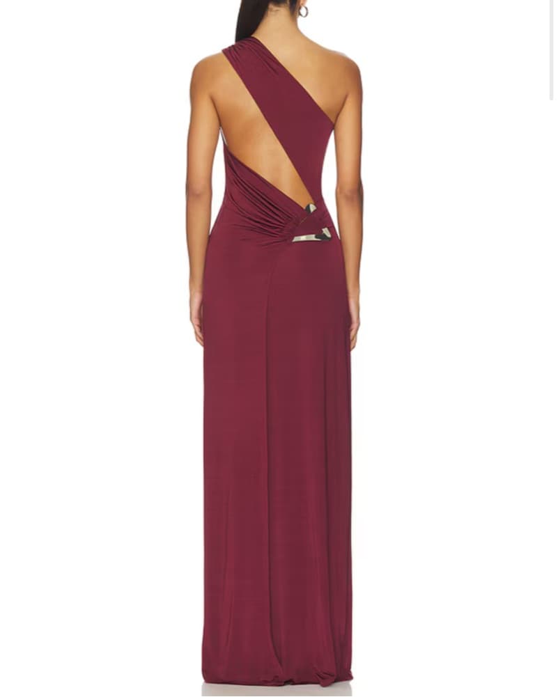Lovers + Friends Elizabeth Gown in Wine - Image 4