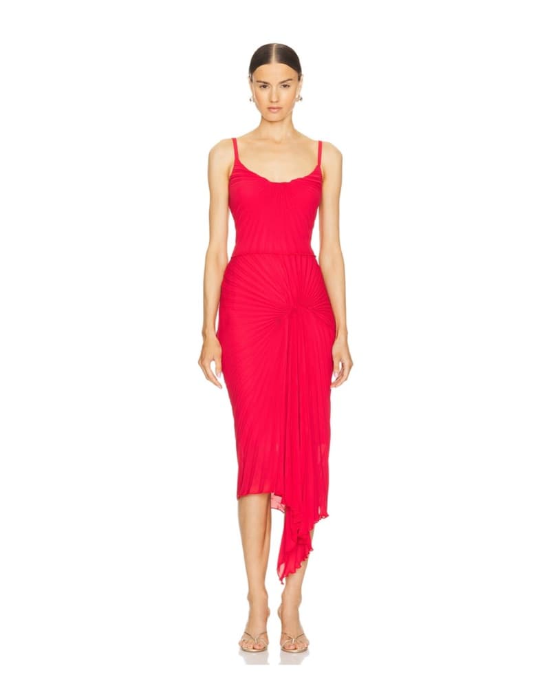 Georgia Hardinge Dazed Midi Dress in Red - Image 1