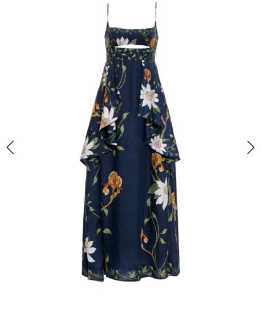 Agua By Agua Bendita Navy Floral Dress - Image 1
