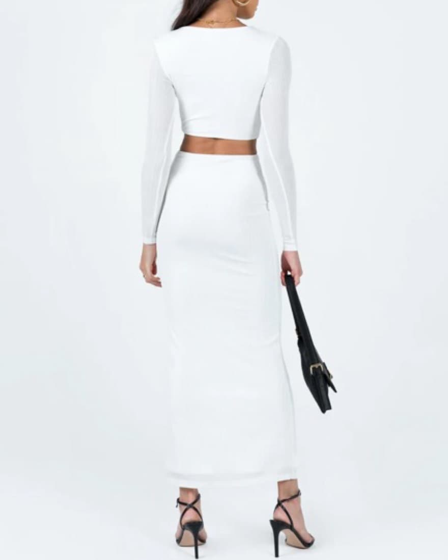 🤍Island Goddess White Cutout Dress🤍 - Image 2