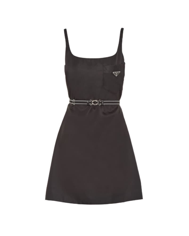 Prada Nylon Belted Dress - Image 4